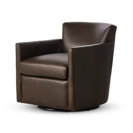 Miriam Swivel Chair - Heirloom Cigar