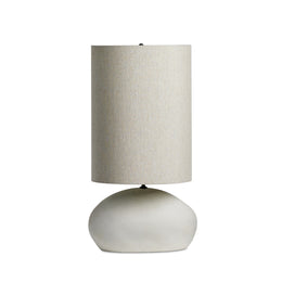 Allura Table Lamp - White Speckled Ceramic