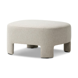 Olvera Cocktail Ottoman - Crete Pebble