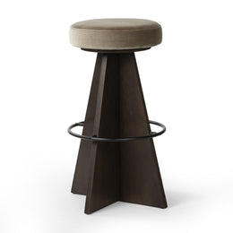 Damon Swivel Bar + Counter Stool - Sapphire Khaki