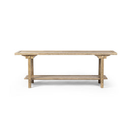 Trinity Console Table - Distressed Light Oakby Four Hands