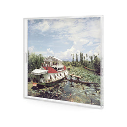 Jhelum River Tray by Slim Aarons - 1/4 Inch Clear Cast Acrylic