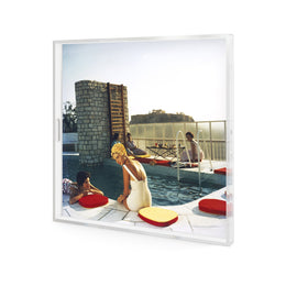 Penthouse Pool Tray by Slim Aarons - 1/4 Inch Clear Cast Acrylic