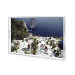 II Canille Tray by Slim Aarons - 1/4 Inch Clear Cast Acrylic