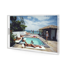 Buzios Tray by Slim Aarons - 1/4 Inch Clear Cast Acrylic