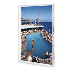 Marina Piccola Tray by Slim Aarons - 1/4 Inch Clear Cast Acrylic