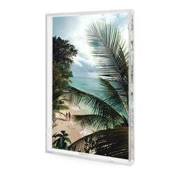 Barbados Beach Tray by Slim Aarons - 1/4 Inch Clear Cast Acrylic