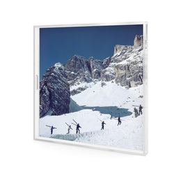 Cortina D'ampezzo Tray by Slim Aarons - 1/4 Inch Clear Cast Acrylic