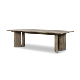 Huxley Outdoor Dining Table 110 Inch - Stained Aged Grey