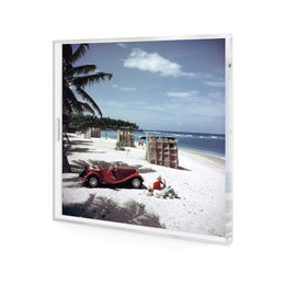 John Rawlings Tray by Slim Aarons - 1/4 Inch Clear Cast Acrylic