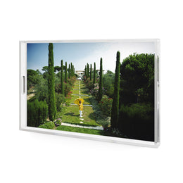 Les Sophores Tray by Slim Aarons - 1/4 Inch Clear Cast Acrylic