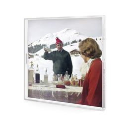 Lech Ice Bar Tray by Slim Aarons - 1/4 Inch Clear Cast Acrylic