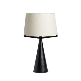 Ziggy Table Lamp - Hammered Black Aluminum