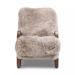 Tobin Chair - Taupe Mongolian Fur