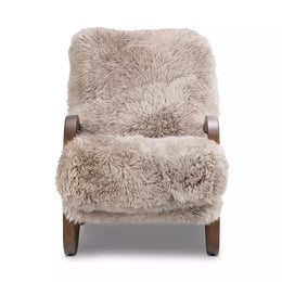 Tobin Chair - Taupe Mongolian Fur by Four Hands