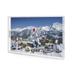 Culinary Heights Tray by Slim Aarons - 1/4 Inch Clear Cast Acrylic