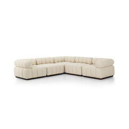 Roma 5-Piece Sectional Sofa - Durham Cream