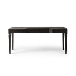 Claude Desk, Distressed Black Oak Veneer by Four Hands