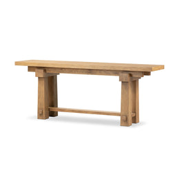 Josette Console Table - Honey Oak Veneer