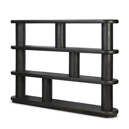 Luciana Bookcase - Ebony Oak Veneer