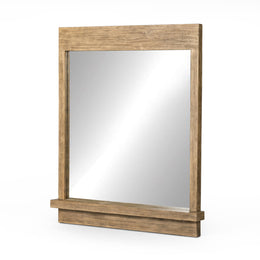 Ledge Wall Mirror - Distressed Light Pine