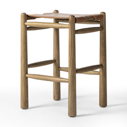 Nino Backless Bar + Counter Stool - Dakota Tobacco by Four Hands