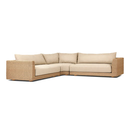 Sylvan Outdoor 3 - Piece Sectional - Casa Cream