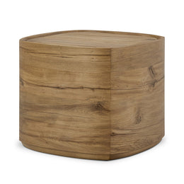 Leandro End Table - Natural Reclaimed French Oak