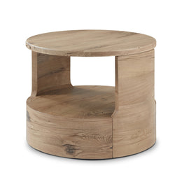 Matheus End Table - Natural Reclaimed French Oak