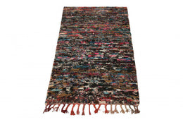 Vintage Moroccan Rug With Multicolor Textural Pattern