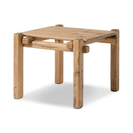 Marcia End Table - Natural Reclaimed French Oak