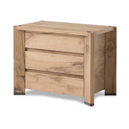 Cassio Nightstand - Natural Reclaimed French Oak