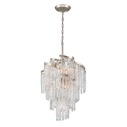 Mont Blanc Chandelier 43" - Modern Silver Leaf