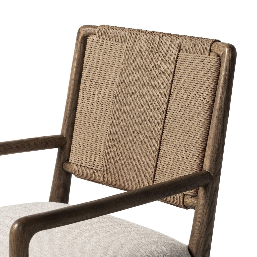 Rothler Dining Armchair, Alcala Wheat