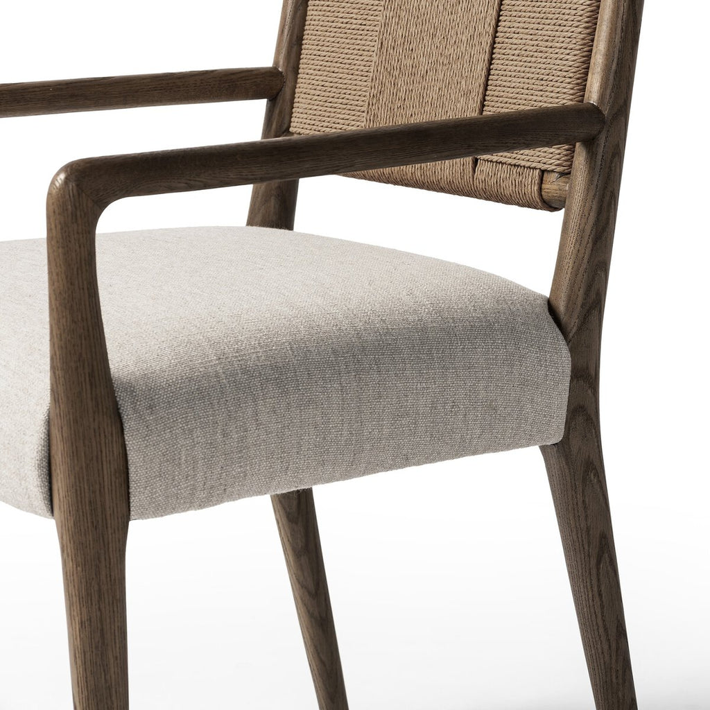 Rothler Dining Armchair, Alcala Wheat