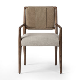 Rothler Dining Armchair, Alcala Wheat by Four Hands