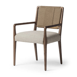 Rothler Dining Armchair, Alcala Wheat