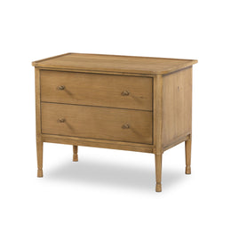 Franny Nightstand - Saddle Brown Veneer