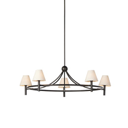 Whittier Chandelier - Natural Bronze