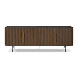 Fletcher Media Console, Terra Brown Oak