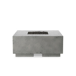 Donovan Outdoor Fire Table - Pewter Concrete by Four Hands