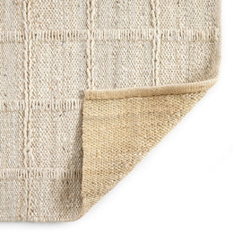 Grid Jute Rug - Bleached Grid Jute