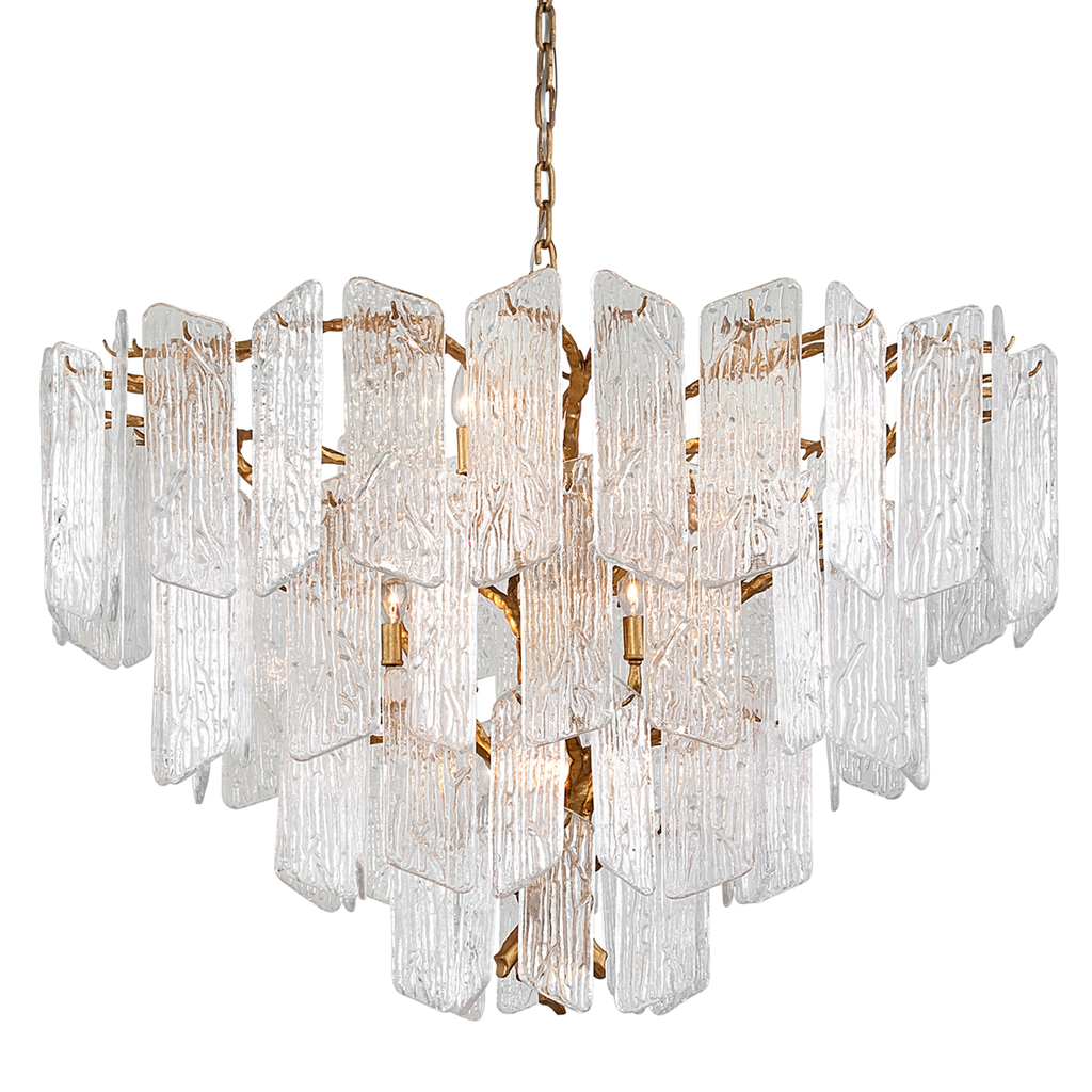 Piemonte Chandelier 33" - Royal Gold