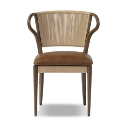 Amira Armless Dining Chair, Dulane Mahogany