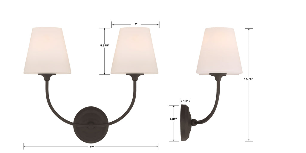 Libby Langdon Sylvan 2 Light Sconce