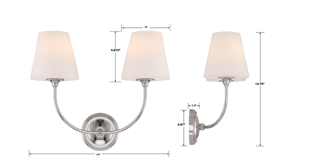 Libby Langdon Sylvan 2 Light Sconce