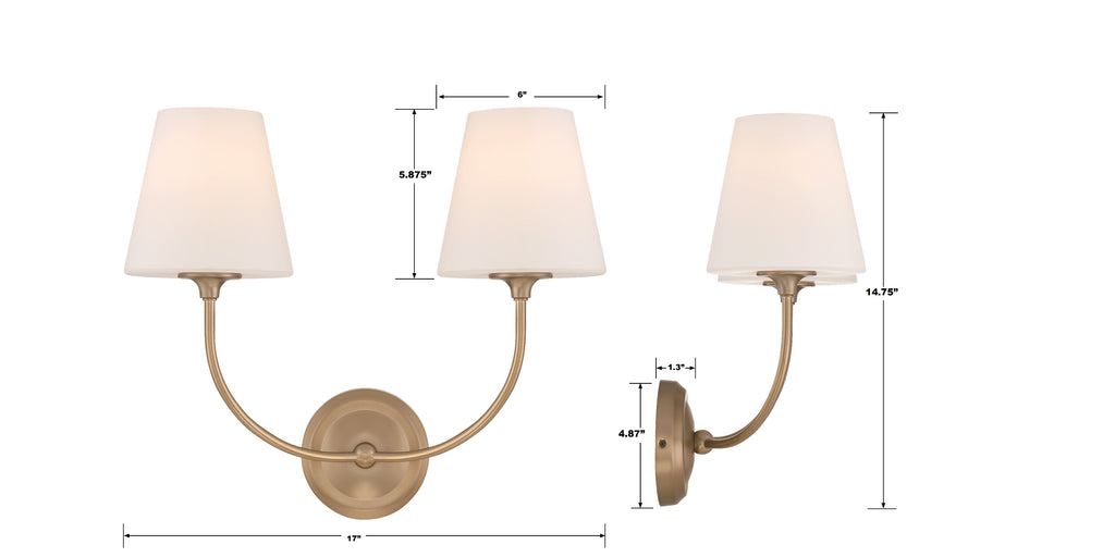 Libby Langdon Sylvan 2 Light Sconce