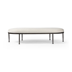 Corinne Cocktail Ottoman, Crete Pebble