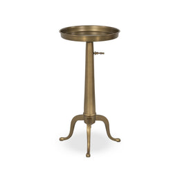 Umi End Table, Dark Matte Brass