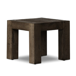 Abaso End Table - Rustic Wormwood Oak by Four Hands